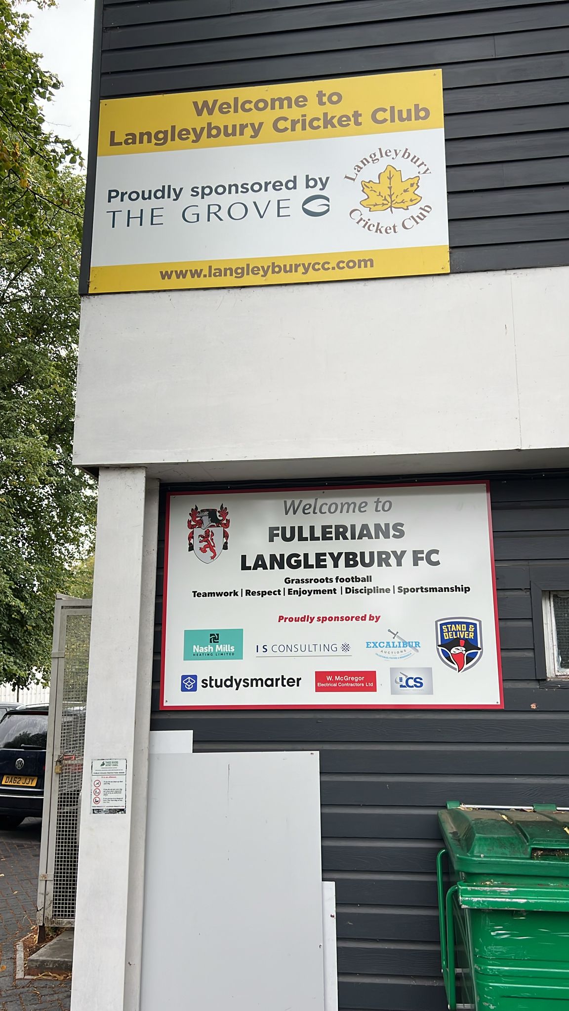 LCS listed among the proud sponsors of Fullerians Langleybury FC